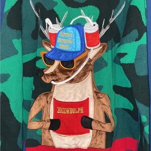 Christmas 🎄 UGLY Sweater "Santa's Drinking Squad” Unisex Size XL